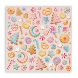 Block de Cartulinas ''Romantic Candy Christmas" de 30.5x30.5cm - 22Hj (vista 4)