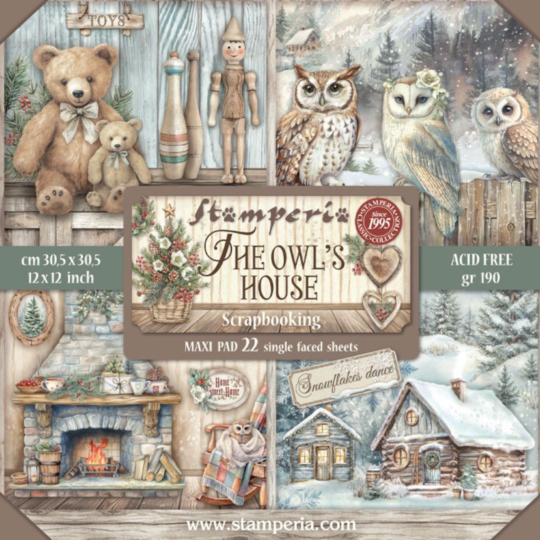 Block de Cartulinas ''The Owl's House" de 30.5x30.5cm - 22Hj