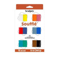 Sculpey Soufflé Multipack de 12 colores acabado gamuza