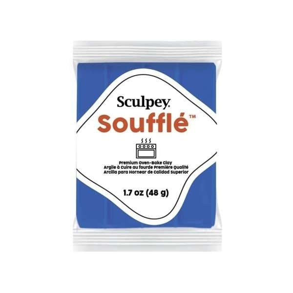 Sculpey Soufflé Cornflower (Azul Aciano) – arcilla polimérica gamuza 48 g
