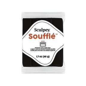 Sculpey Soufflé Poppy Seed (Negro) – arcilla polimérica acabado gamuza 48 g