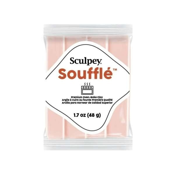Sculpey Soufflé Almond Rose (Nude) – arcilla polimérica acabado gamuza 48 g