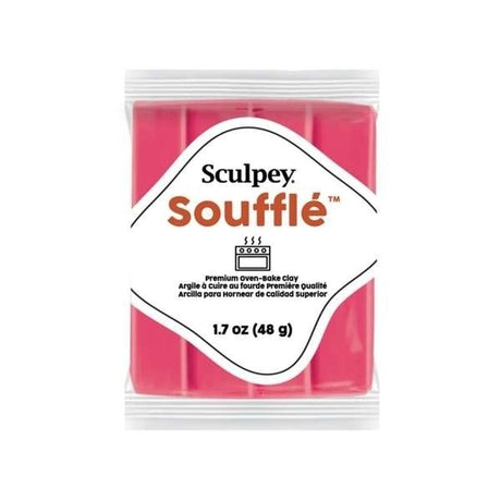 Sculpey Soufflé Magenta – arcilla polimérica acabado gamuza 48 g
