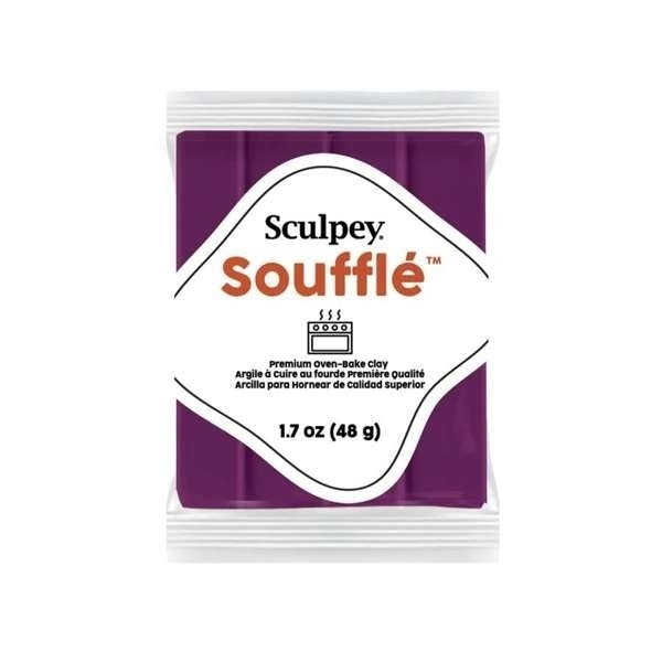 Sculpey Soufflé Turnip (Lila) – arcilla polimérica acabado gamuza 48 g