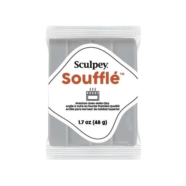Sculpey Soufflé Concrete (Gris) – arcilla polimérica acabado gamuza 48 g