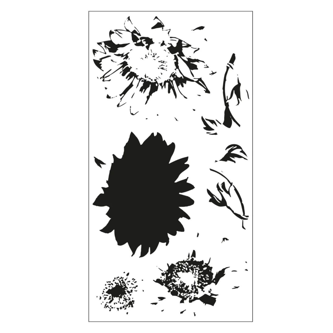 Sellos Clear en capas Girasol