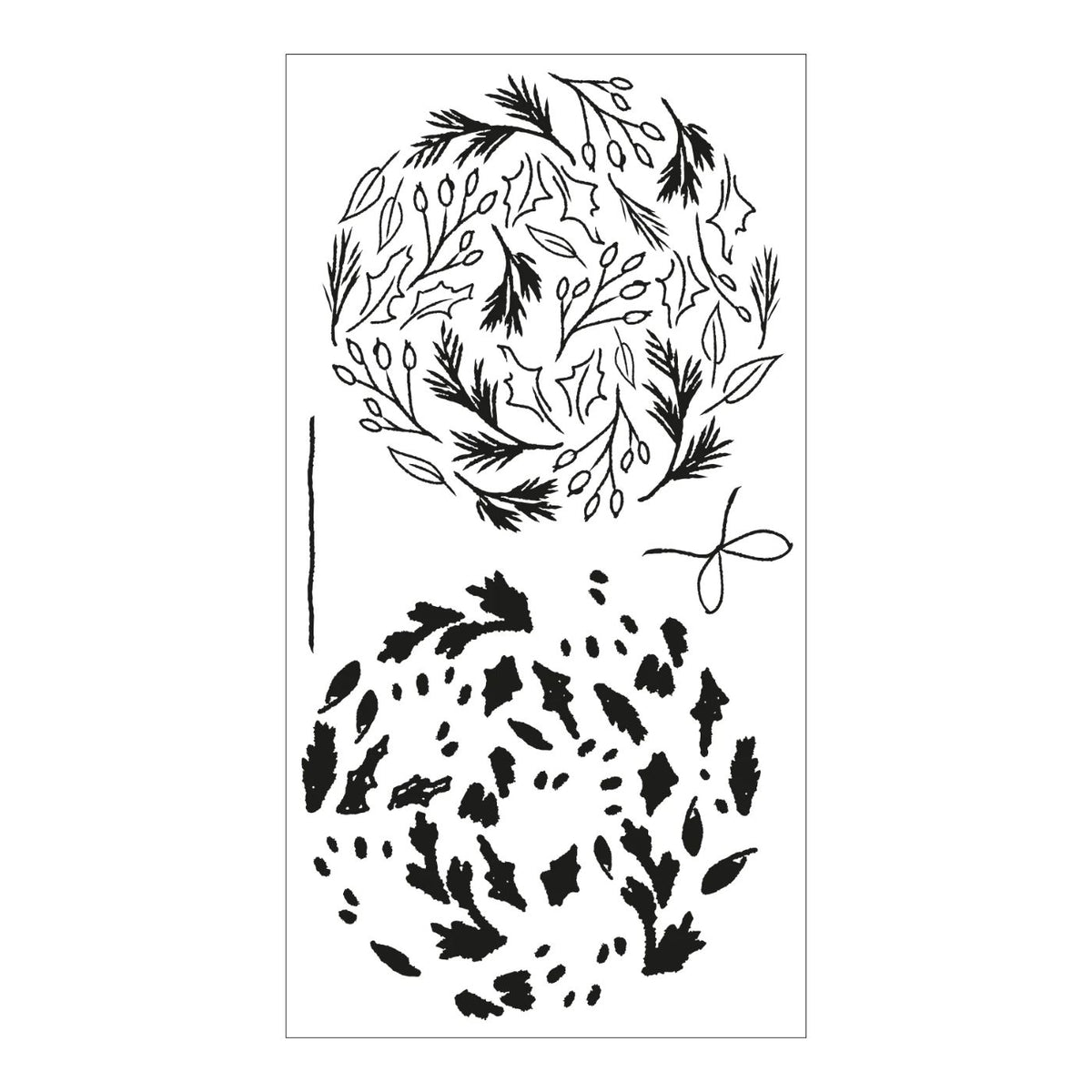 Sellos Clear en capas Ornamento de hojas decorativas (vista 3)