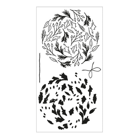 Sellos Clear en capas Ornamento de hojas decorativas (vista 3)