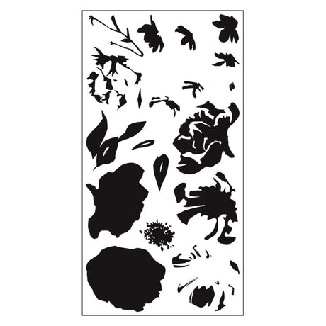 Sellos Clear en capas Flores (vista 2)