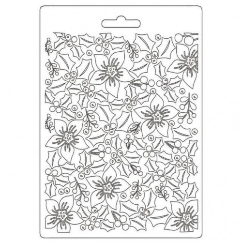 Molde Flexible A5 Textura Classic Christmas - Navidad - Stamperia