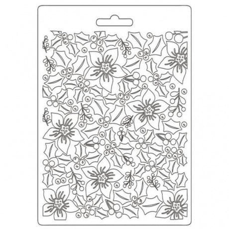Molde Flexible A5 Textura Classic Christmas - Navidad - Stamperia