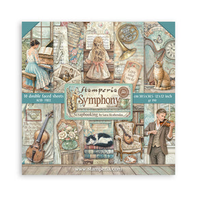 Pack de Cartulinas Symphony 30.48x30.48cm - 10 hojas - Stamperia