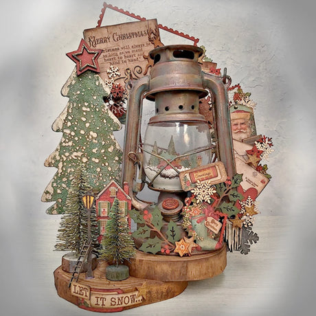 Block de cartulinas ''Romantic All Around Xmas'' de 20.3x20.3cm (vista 3)