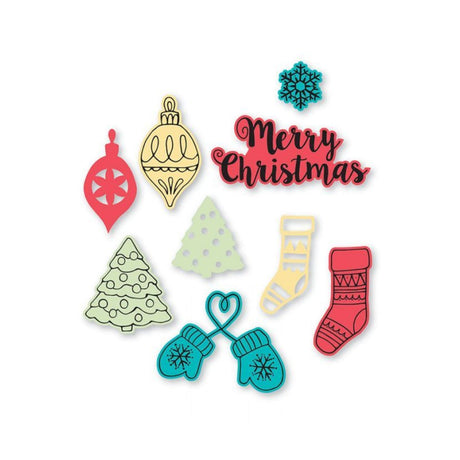 Troqueles Framelits con sellos Christmas Classics