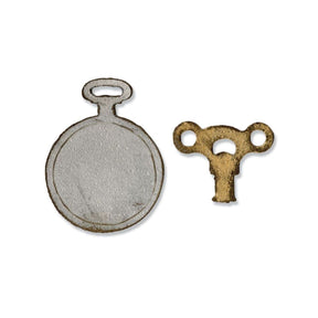 Troquel Movers & Shapers Tim Holtz Mini llave y reloj de bolsillo