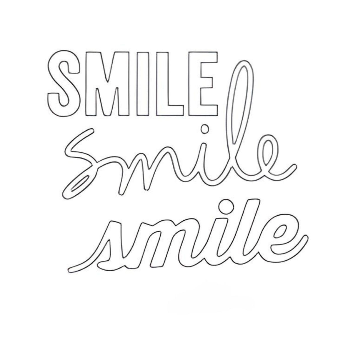 Troquel Palabra Smile (vista 2)