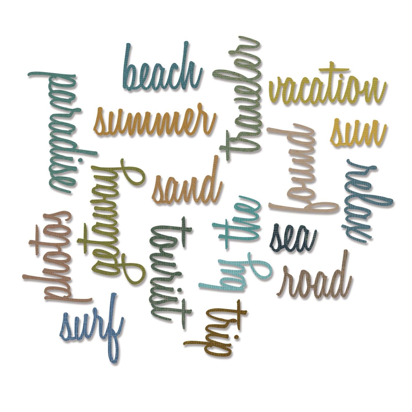 Troqueles Thinlits Palabras de Vacaciones Tim Holtz