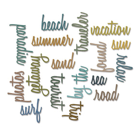 Troqueles Thinlits Palabras de Vacaciones Tim Holtz