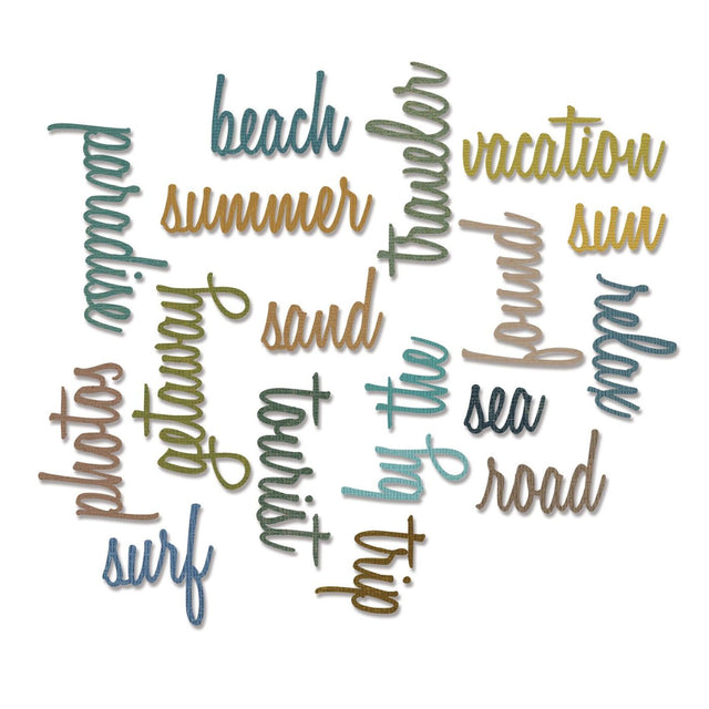 Troqueles Thinlits Palabras de Vacaciones Tim Holtz