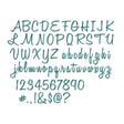 Troqueles Thinlits Alfanumérico 1" Script  Mayúsculas/Minúsculas