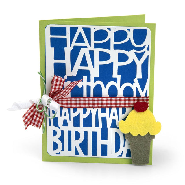 Troquel thinlits Feliz Cumpleaños