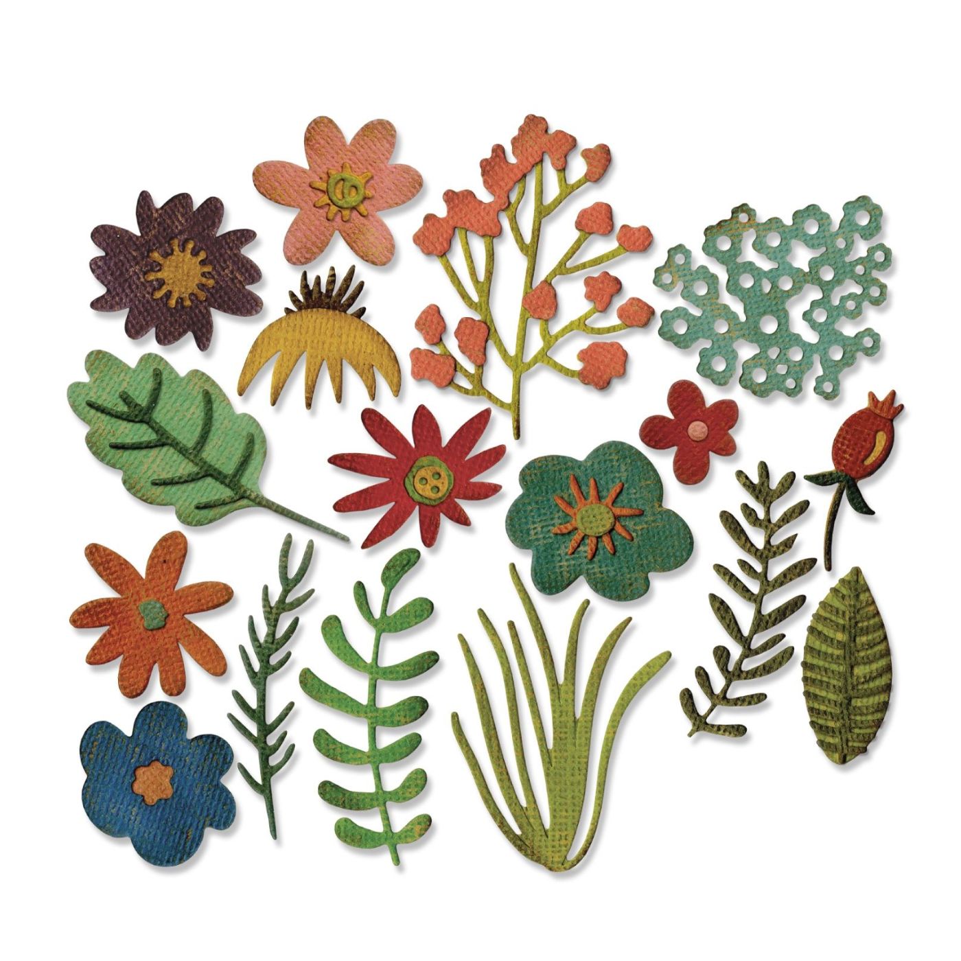 Troqueles Thinlits Floral Moderno #1 de Tim Holtz