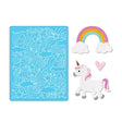 Troquel Thinlits + Folder de Embossing Unicornio y arco iris