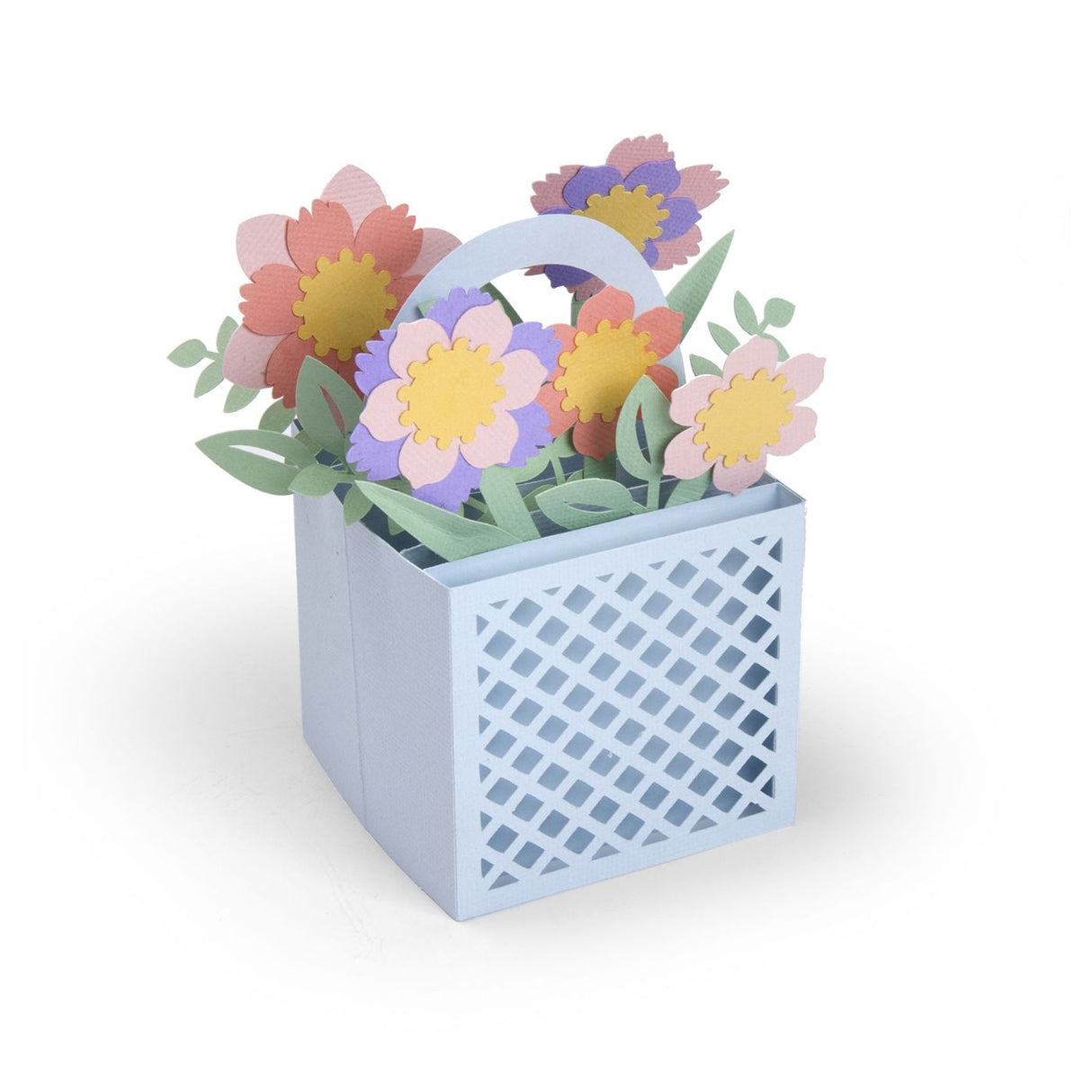 Troqueles Thinlits Tarjeta Canasta de flores