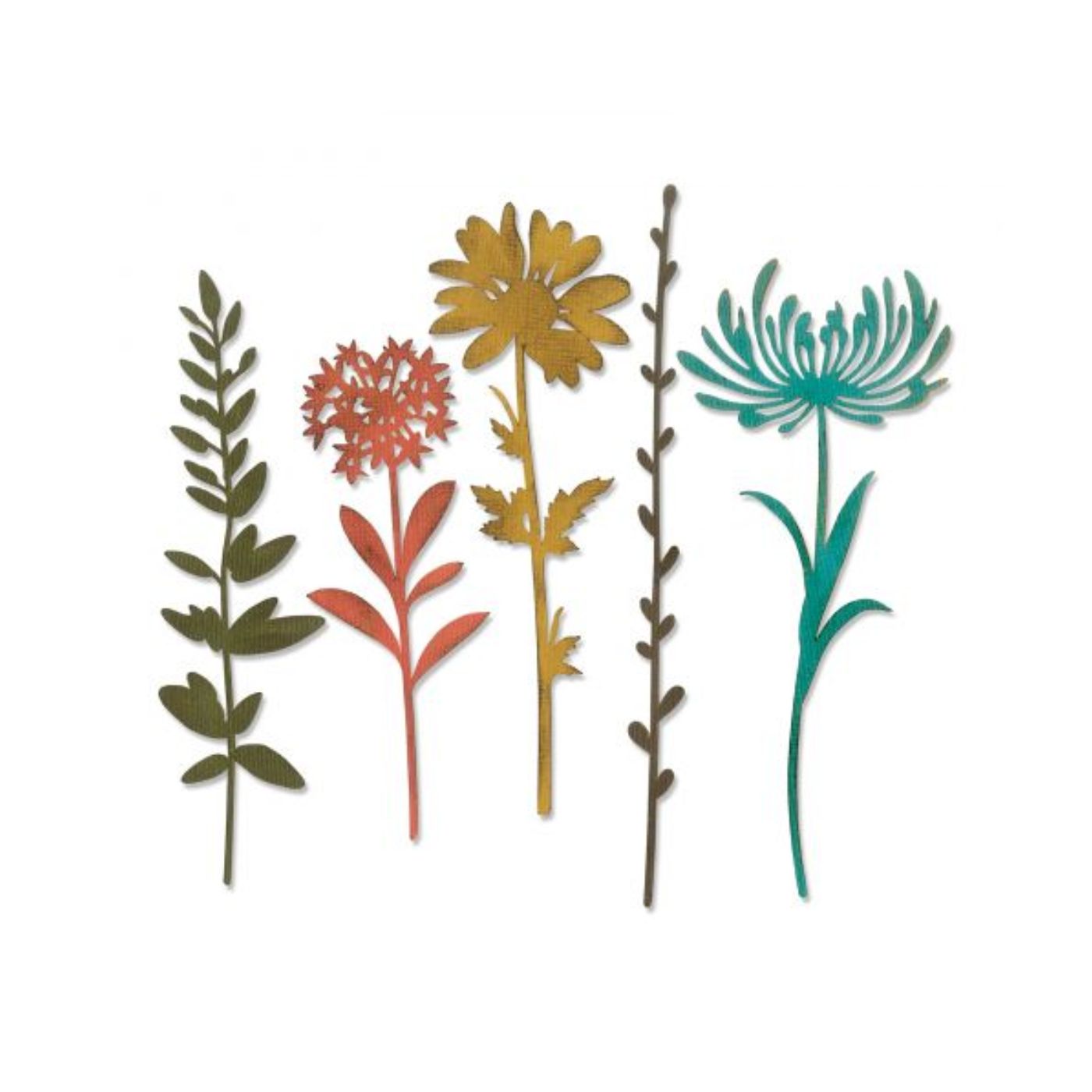 Troqueles Thinlits Tallos de flores silvestres #1 de Tim Holtz