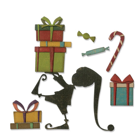 Troqueles Thinlits Ayudante de Papá Noel  - Navidad de Tim Holtz (vista 4)