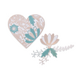 Troquel Thinlits Corazón floral