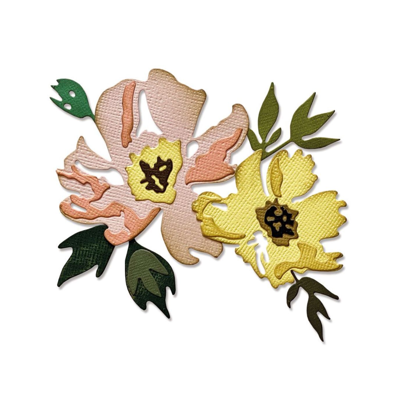 Troqueles Thinlits Flores a pinceladas #1 de Tim Holtz