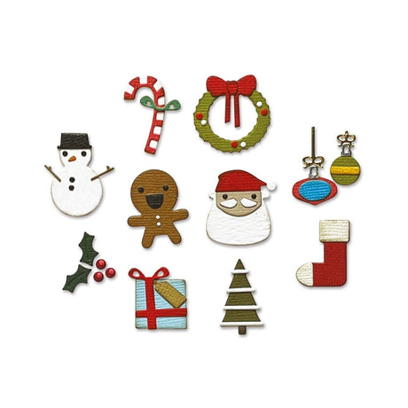 Troqueles Thinlits Mini iconos - Navidad de Tim Holtz (vista 3)