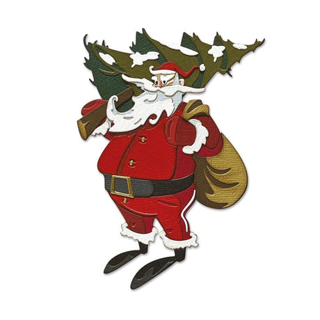 Troqueles Thinlits Tim Holtz Colorize Papá Noel en el bosque - Navidad (vista 4)