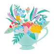 Troqueles Thinlits Taza con flores