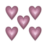 Troqueles Thinlits Stacked Tiles - Corazón de Tim Holtz (vista 4)