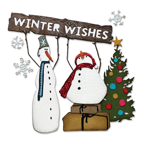 Troqueles Thinlits Muñeco de Nieve - Navidad de Tim Holtz (vista 3)
