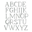 Troqueles Thinlits Alfabeto 1" Elegant Capitals