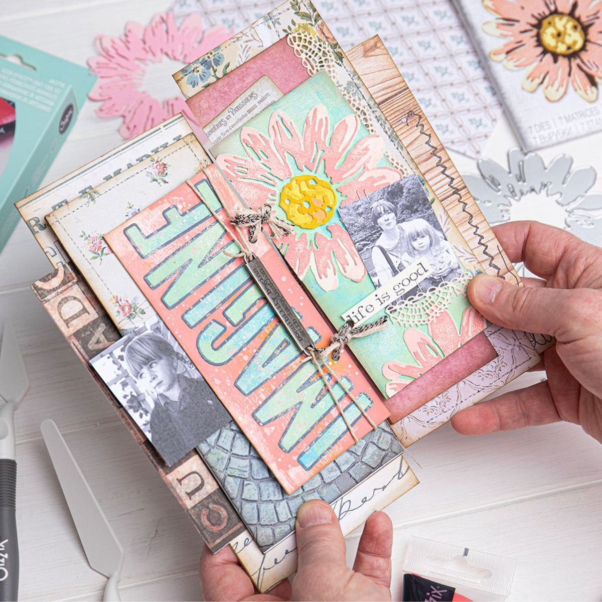 Troqueles Thinlits Alphanumeric Bulletin de Tim Holtz (vista 3)