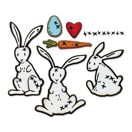 Troqueles Thinlits Tim Holtz Bunny Stitch (vista 4)