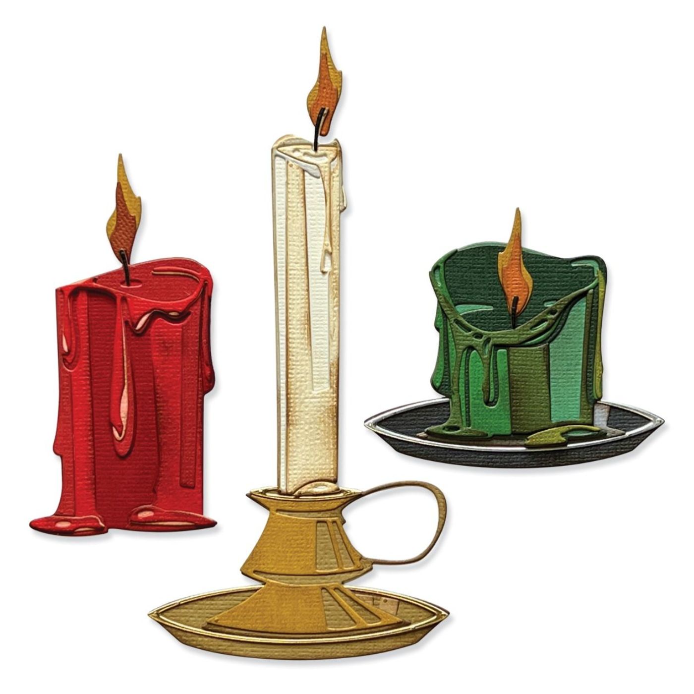 Troqueles Thinlits Colorize Candleshop/Velas de Tim Holtz