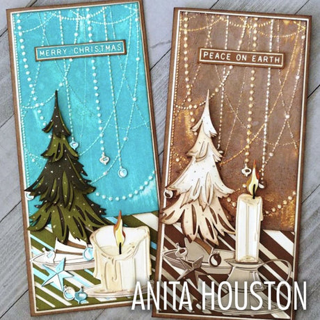 Troqueles Thinlits Tim Holtz Colorize Árbol de Navidad para Armar (vista 2)