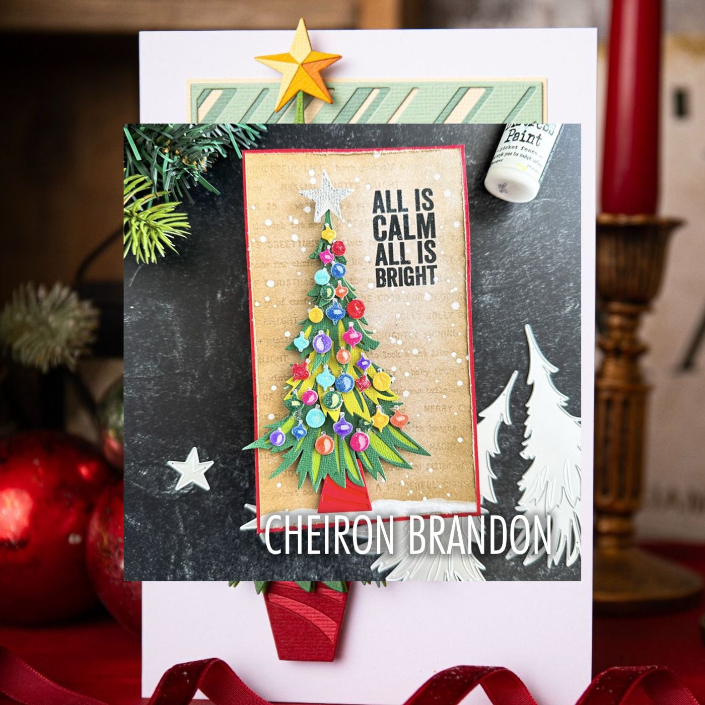 Troqueles Thinlits Tim Holtz Colorize Árbol de Navidad para Armar