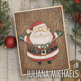 Troqueles Thinlits Tim Holtz Colorize Santa Greetings para Armar - Navidad (vista 3)