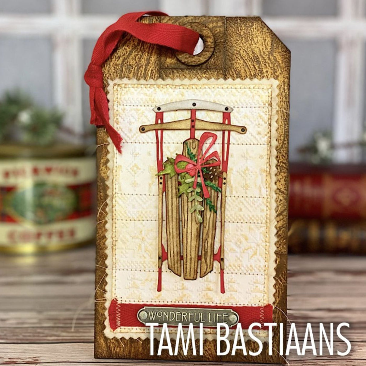 Troqueles Thinlits Tim Holtz Trineo Vintage - Navidad (vista 2)