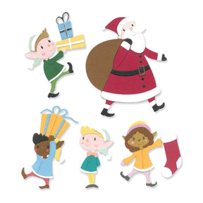 Troqueles Thinlits Papá Noel y elfos - Navidad