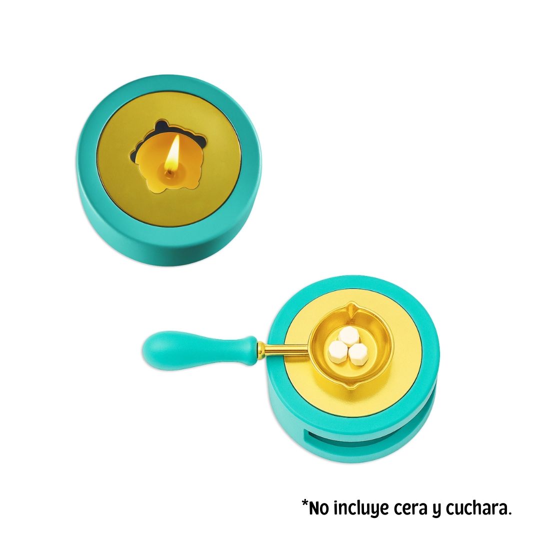 Wax and Seals Quemador para derretir cera - Turquesa