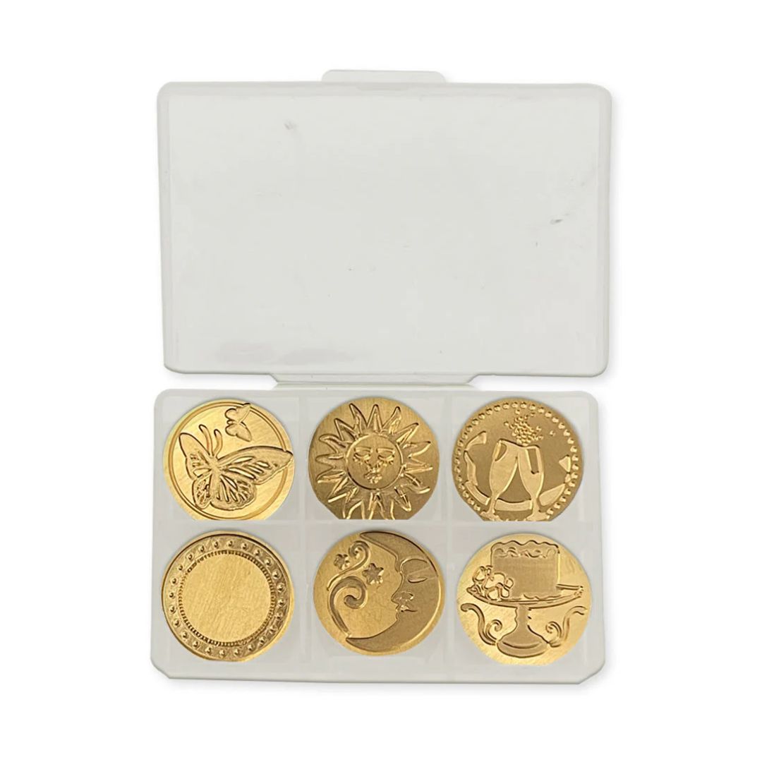 Wax and Seals Set 6 sellos diam 2,5cm - Celebración