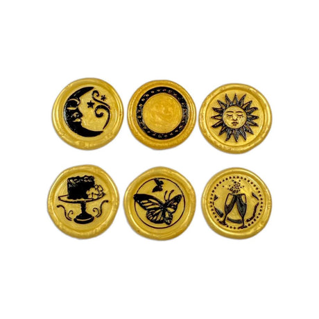 Wax and Seals Set 6 sellos diam 2,5cm - Celebración (vista 2)