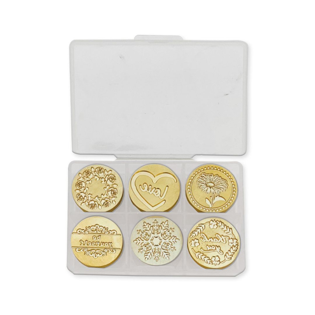 Wax and Seals Set 6 sellos diam 2,5cm - Boda